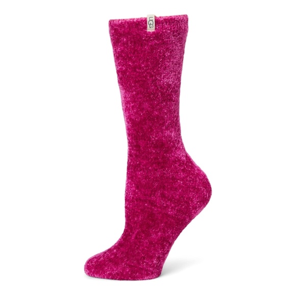 Women's UGG Leda Cozy Sock. Chroma Pink, One Size. 1105572 - Picture 1 of 1